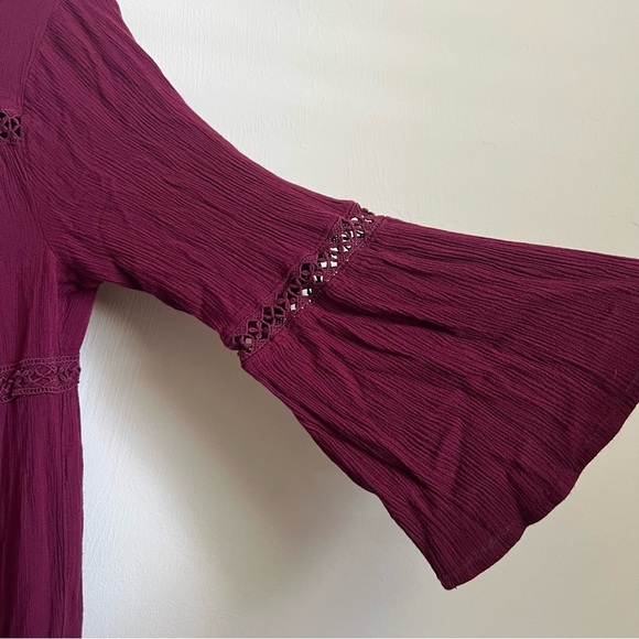 Knox Rose Women's Long Sleeve Button Front Dress M - Picture 9 of 10